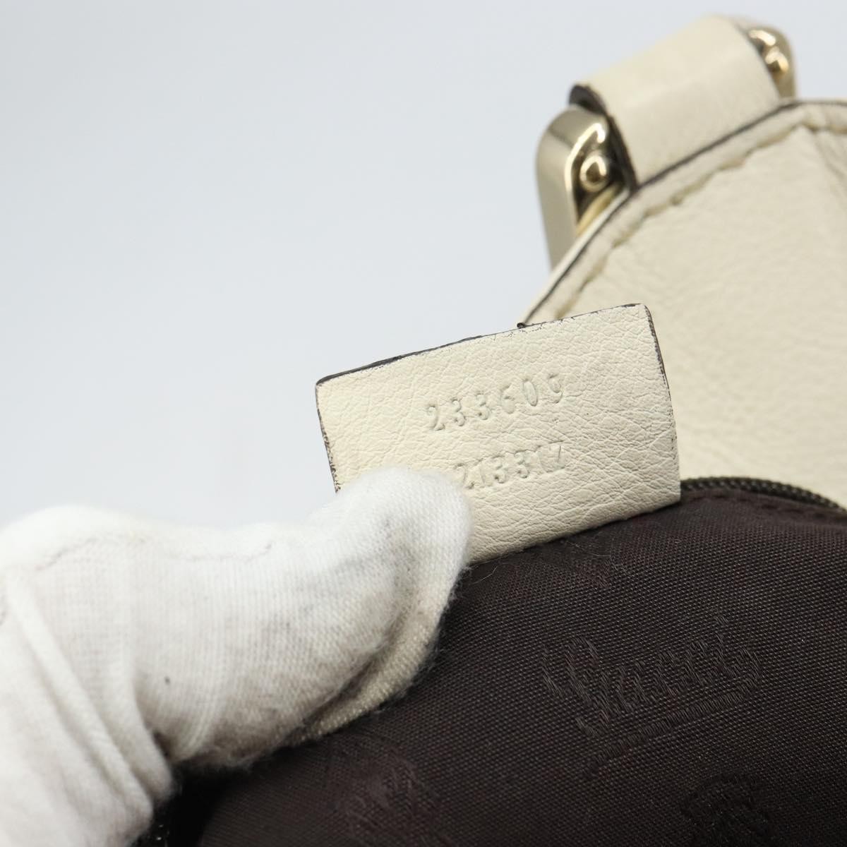 Gucci Gucci New Ladies Web Tote Guccissima Leather Medium Wit