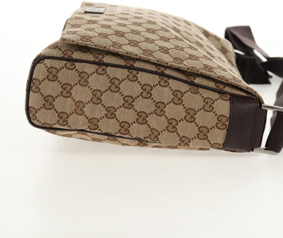 Gucci Gucci Flap Messenger GG Canvas Medium Beige