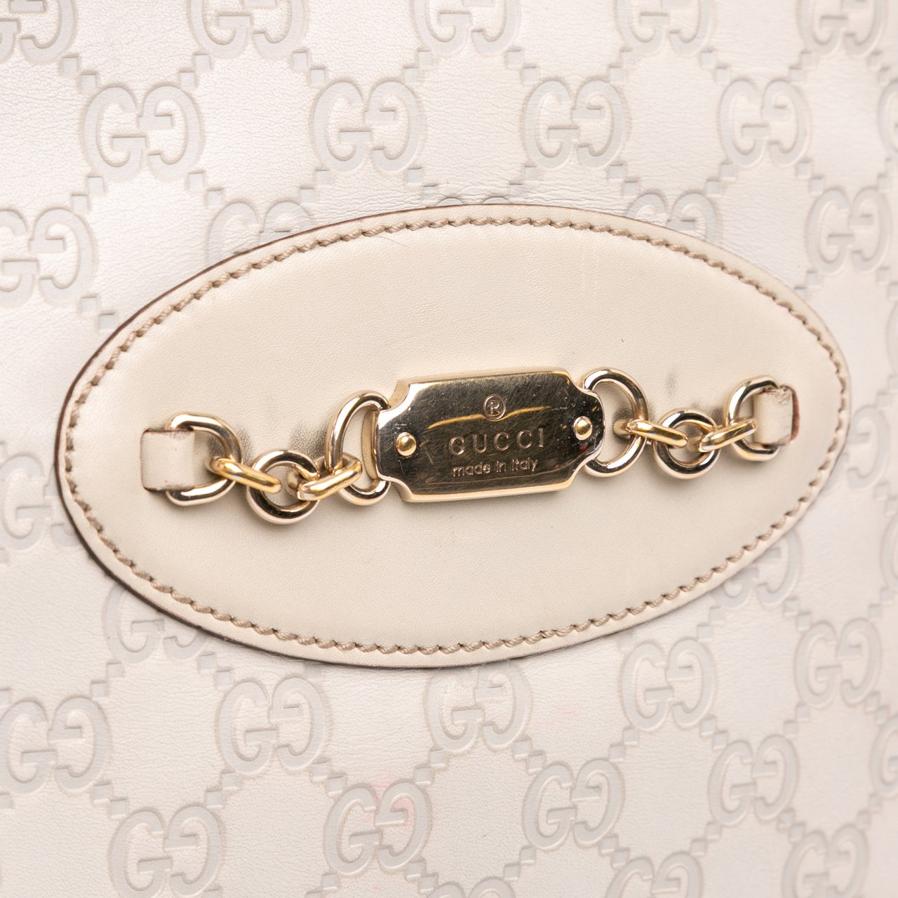 Gucci Small Guccissima Punch Tote Bruin