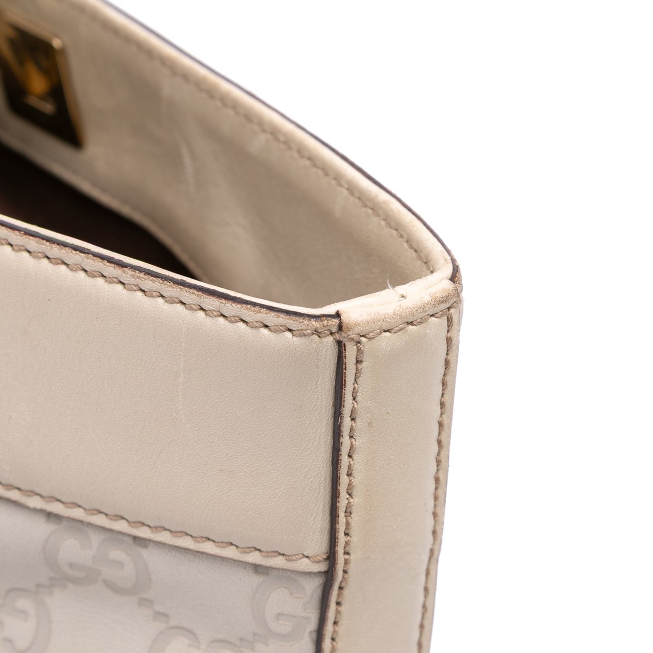 Gucci Small Guccissima Punch Tote Bruin