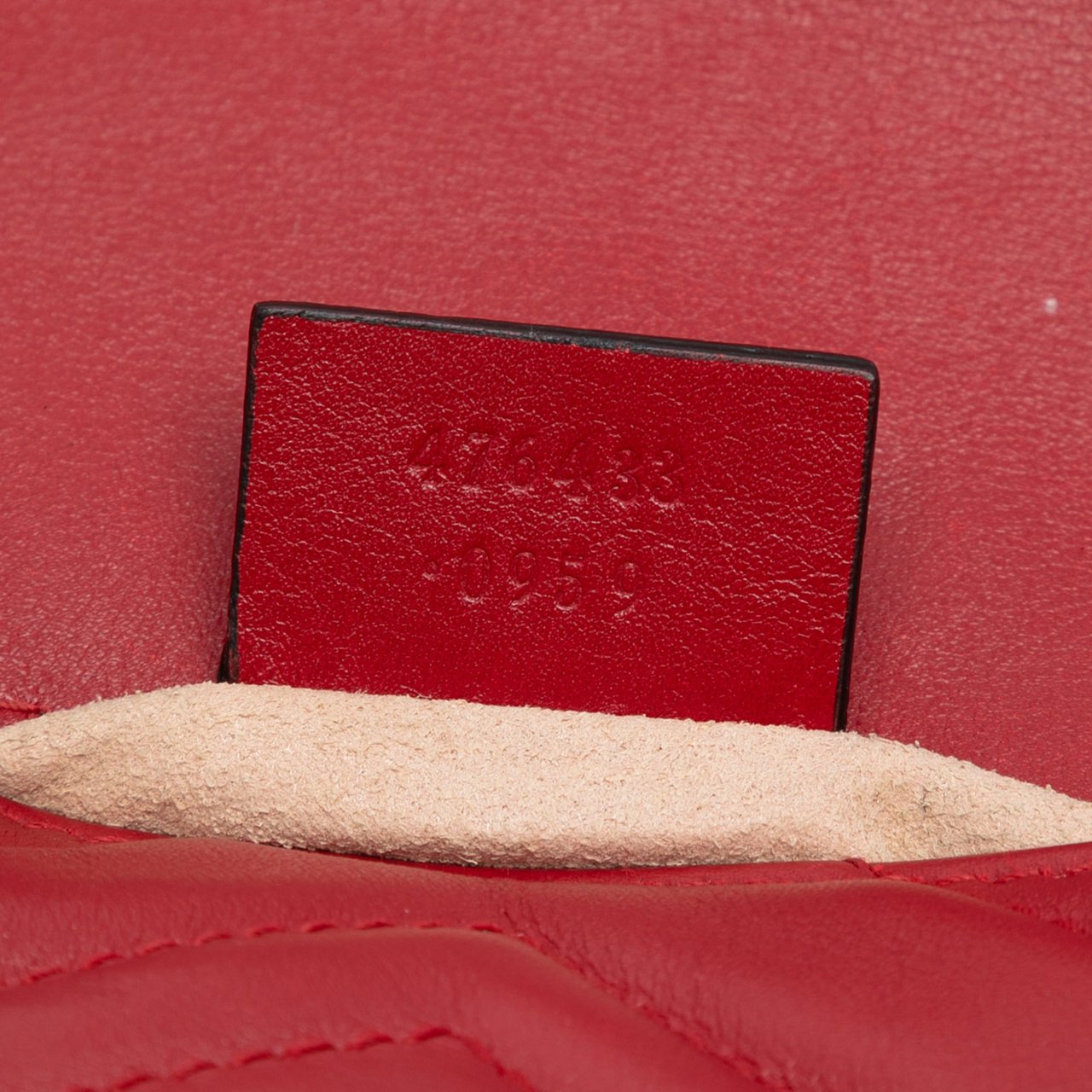 Gucci Mini GG Marmont Matelasse Leather Flap Crossbody Rood