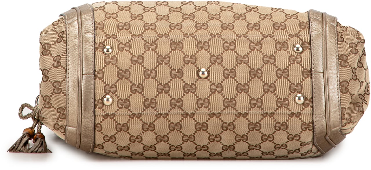 Gucci Large GG Canvas Bella Shoulder Bag Bruin