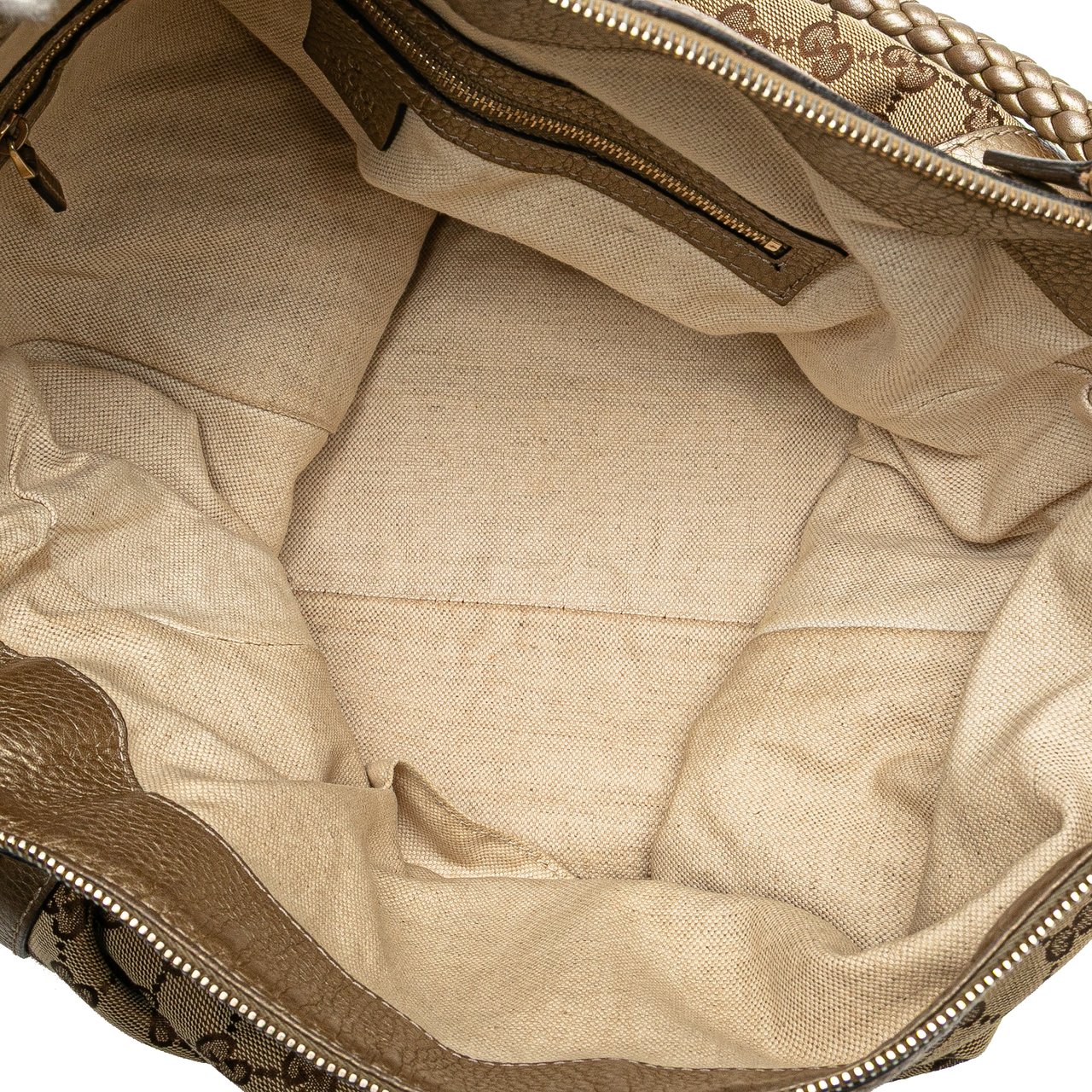 Gucci Large GG Canvas Bella Shoulder Bag Bruin