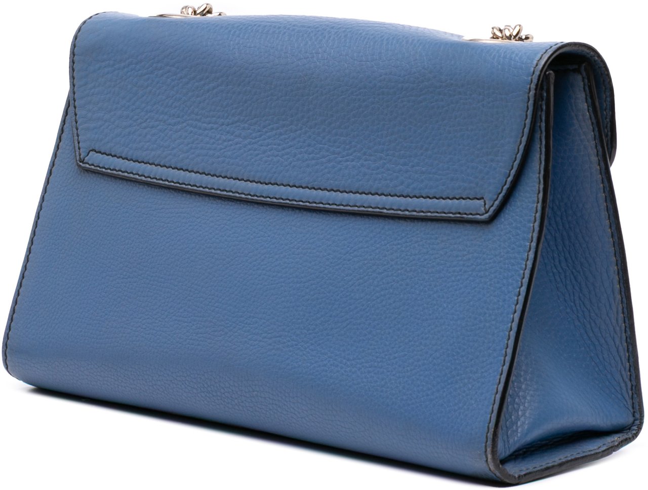 Gucci Medium Leather Emily Shoulder Bag Blauw