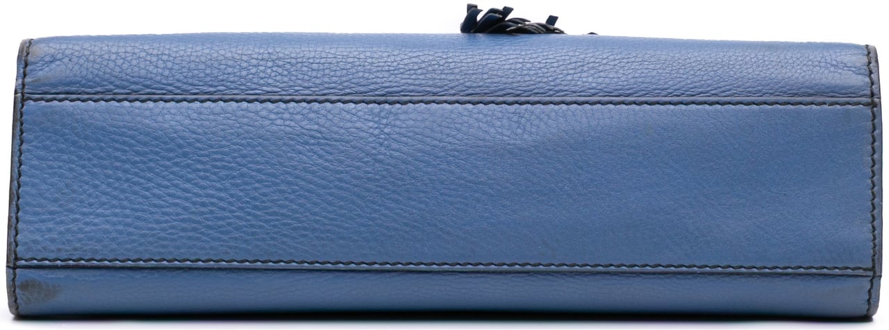 Gucci Medium Leather Emily Shoulder Bag Blauw