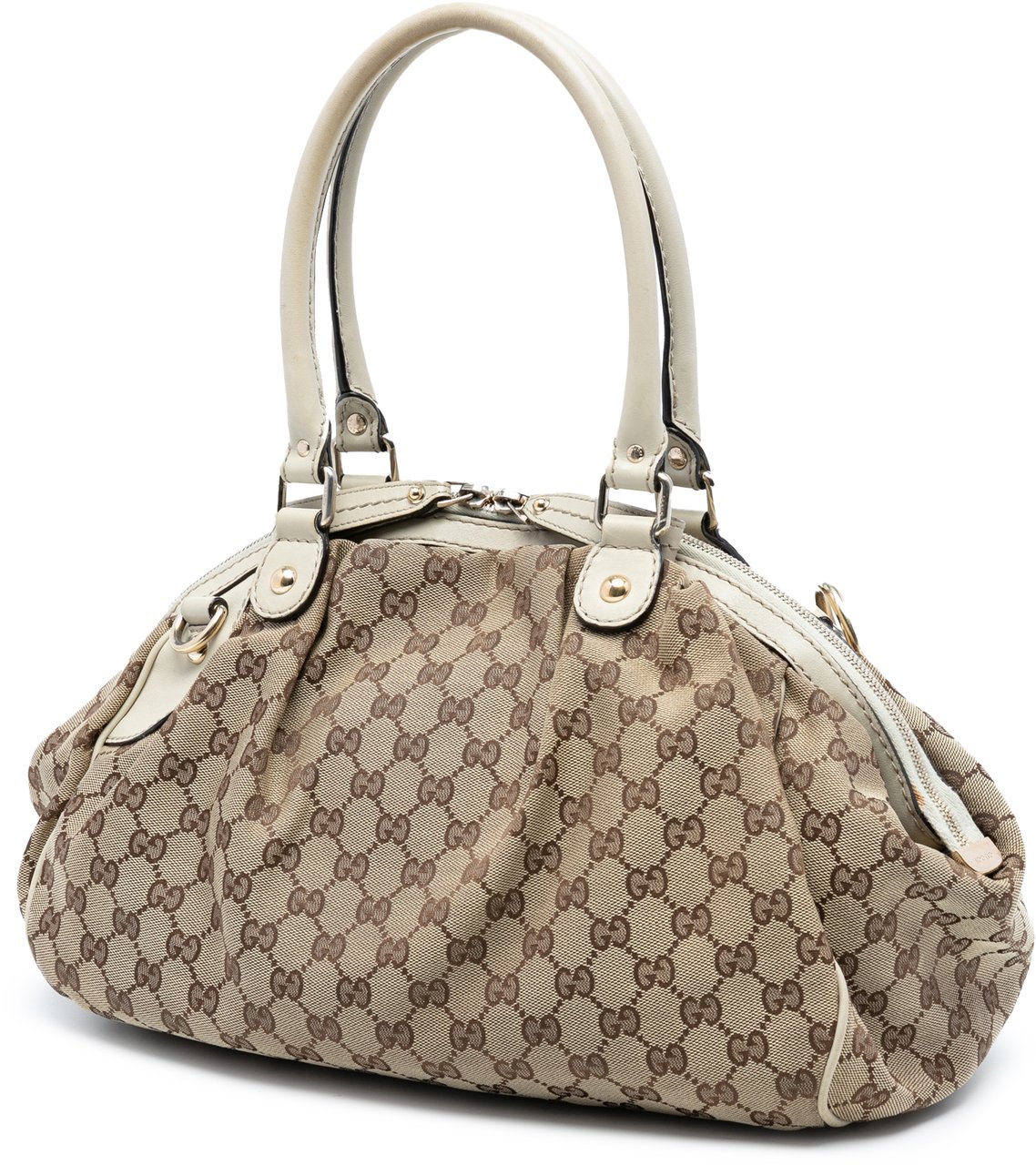 Gucci GG Canvas Sukey Satchel Bruin