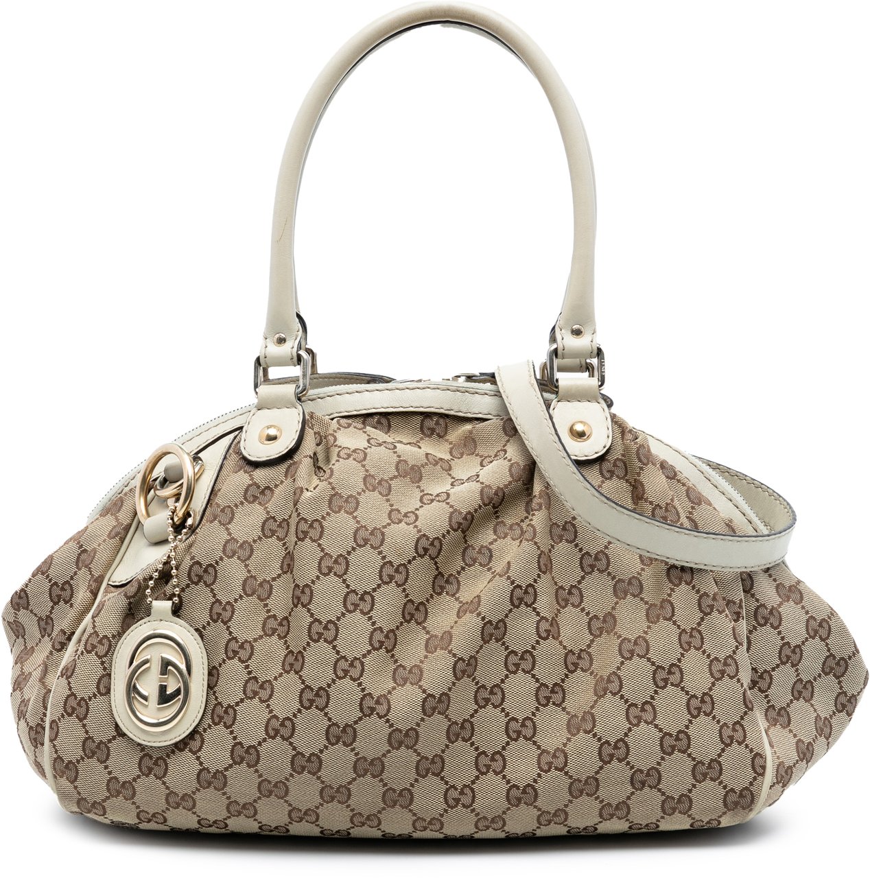 Gucci GG Canvas Sukey Satchel Bruin