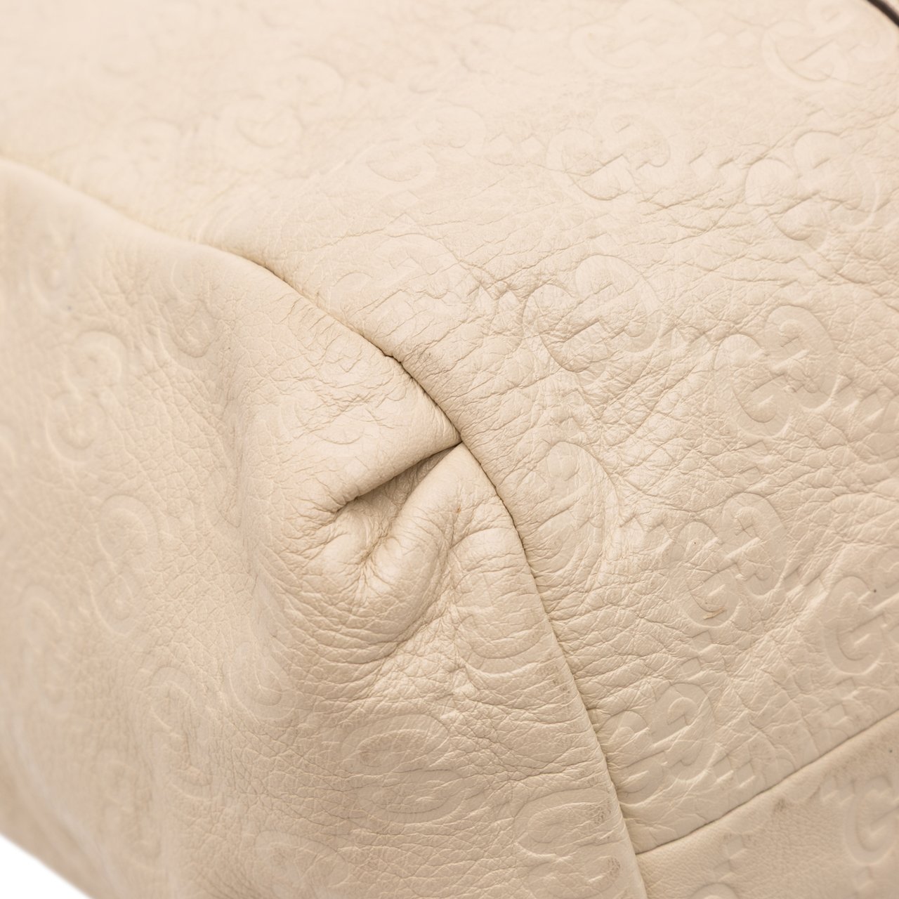 Gucci Guccissima New Ladies Tote Wit