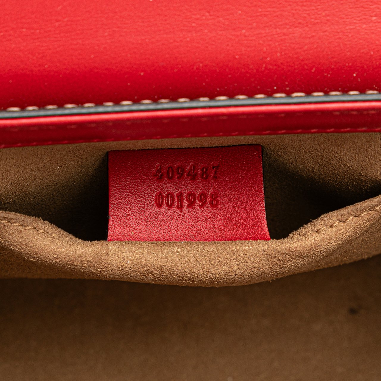 Gucci Small GG Supreme Padlock Crossbody Bruin