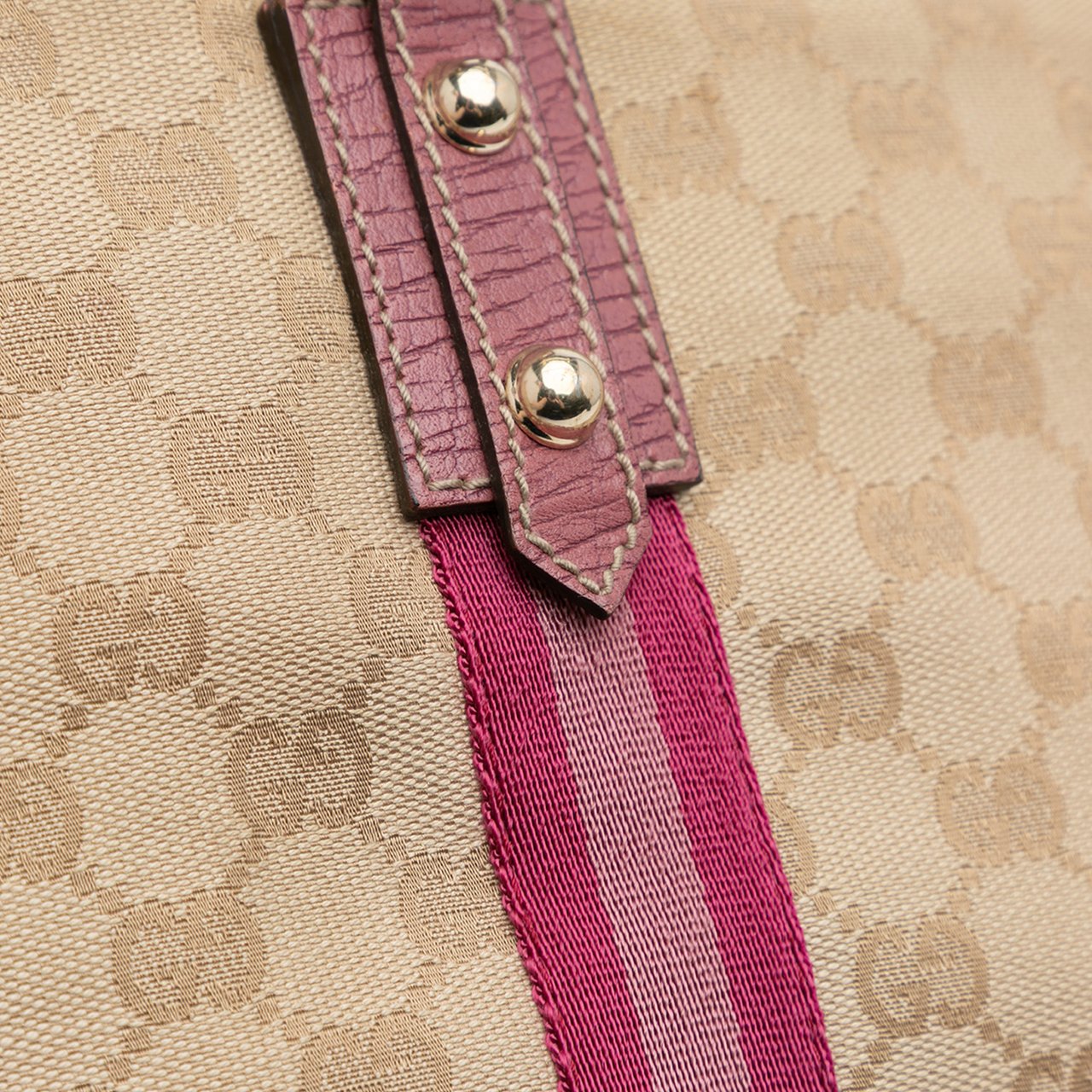 Gucci Large GG Canvas Jolicoeur Tote Bruin