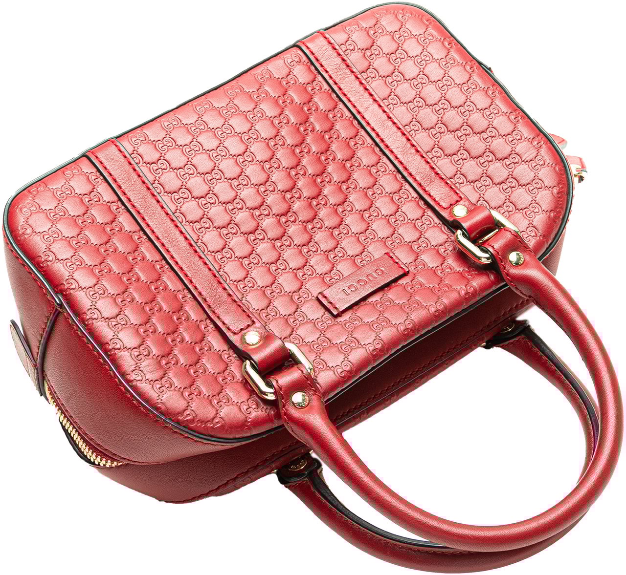 Gucci Small Microguccissima Bree Satchel Rood