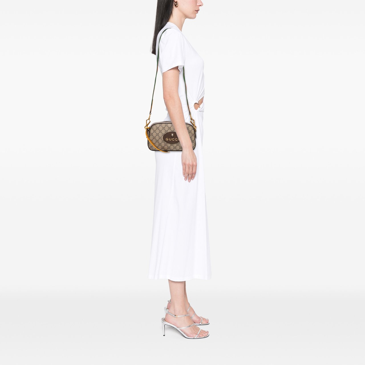 Gucci GG Supreme Web Neo Vintage Crossbody Bruin