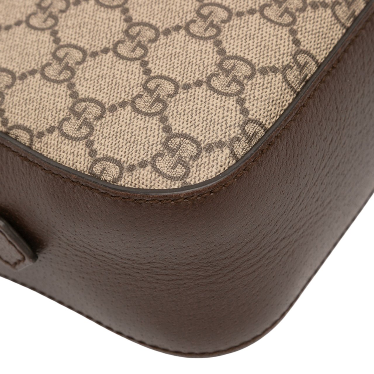 Gucci GG Supreme Web Neo Vintage Crossbody Bruin