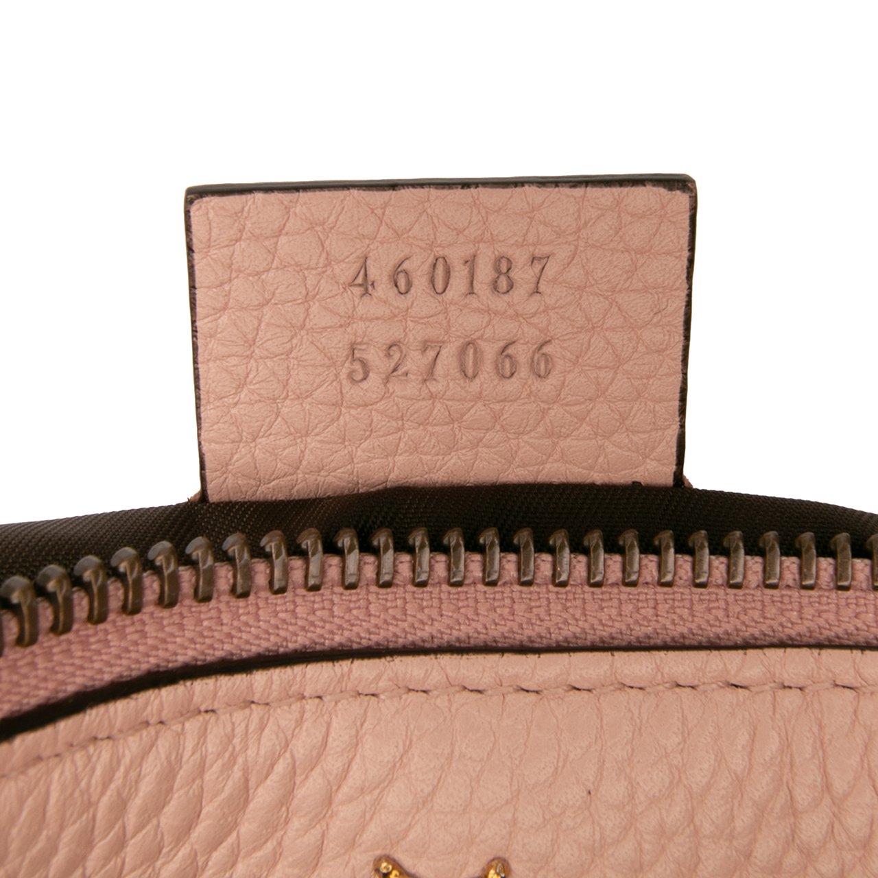 Gucci Leather Blind For Love Clutch Roze