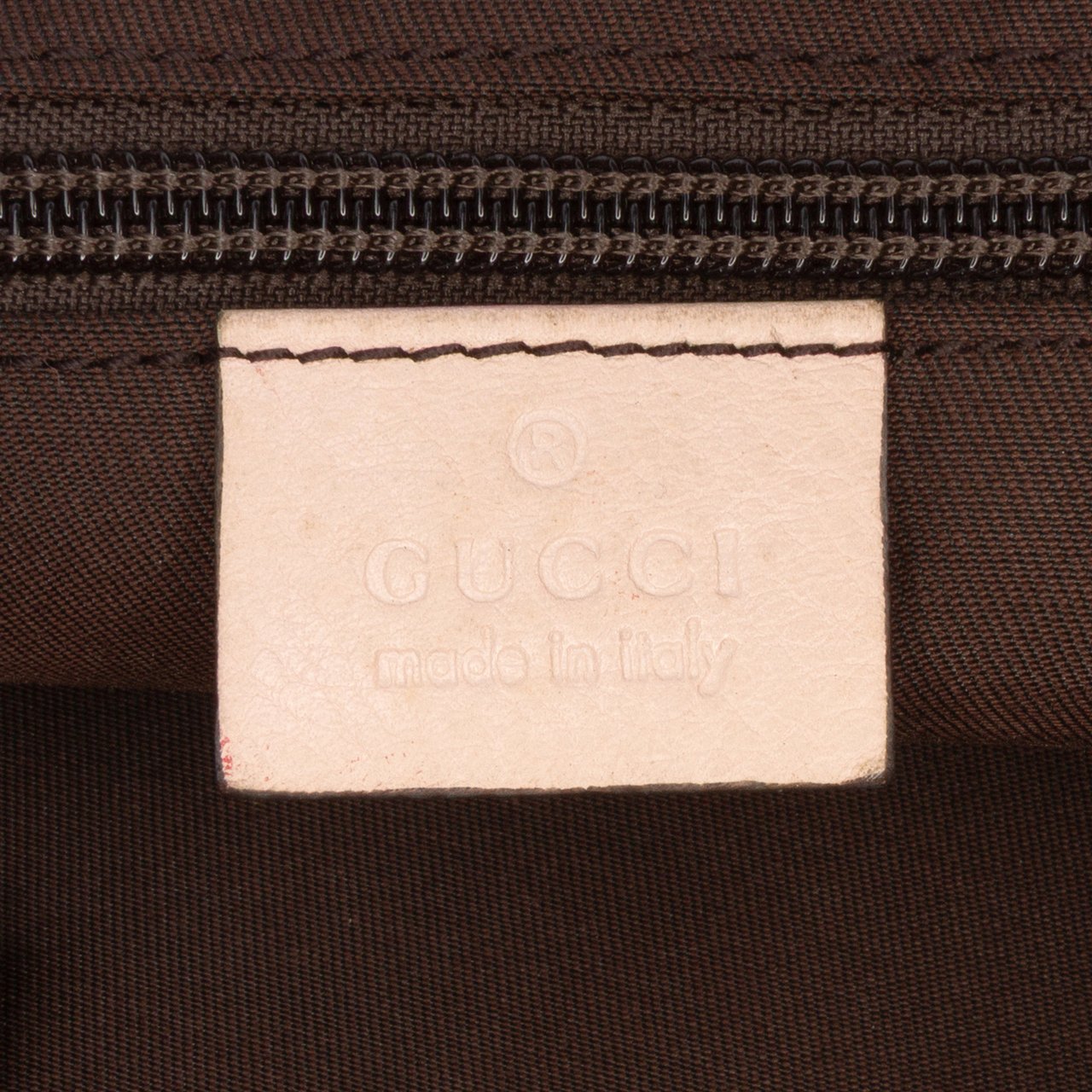 Gucci GG Canvas Web Tote Bruin