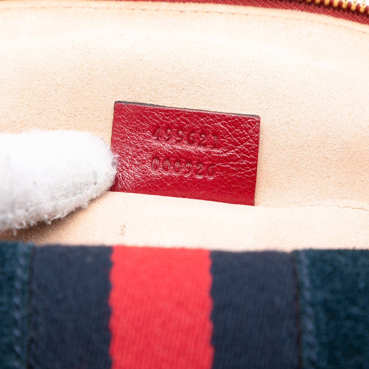 Gucci Small Suede Ophidia Dome Crossbody Blauw