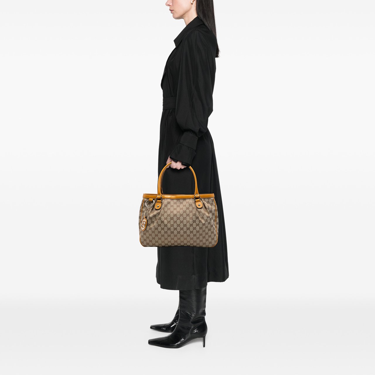 Gucci GG Canvas Sukey Tote Bruin