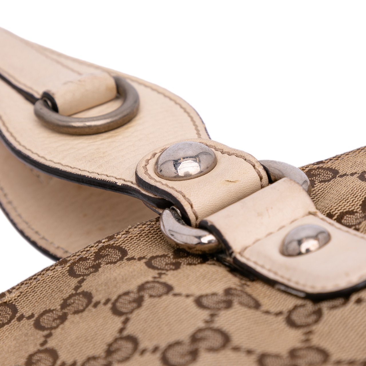 Gucci Medium GG Canvas Icon Bit Tote Bruin