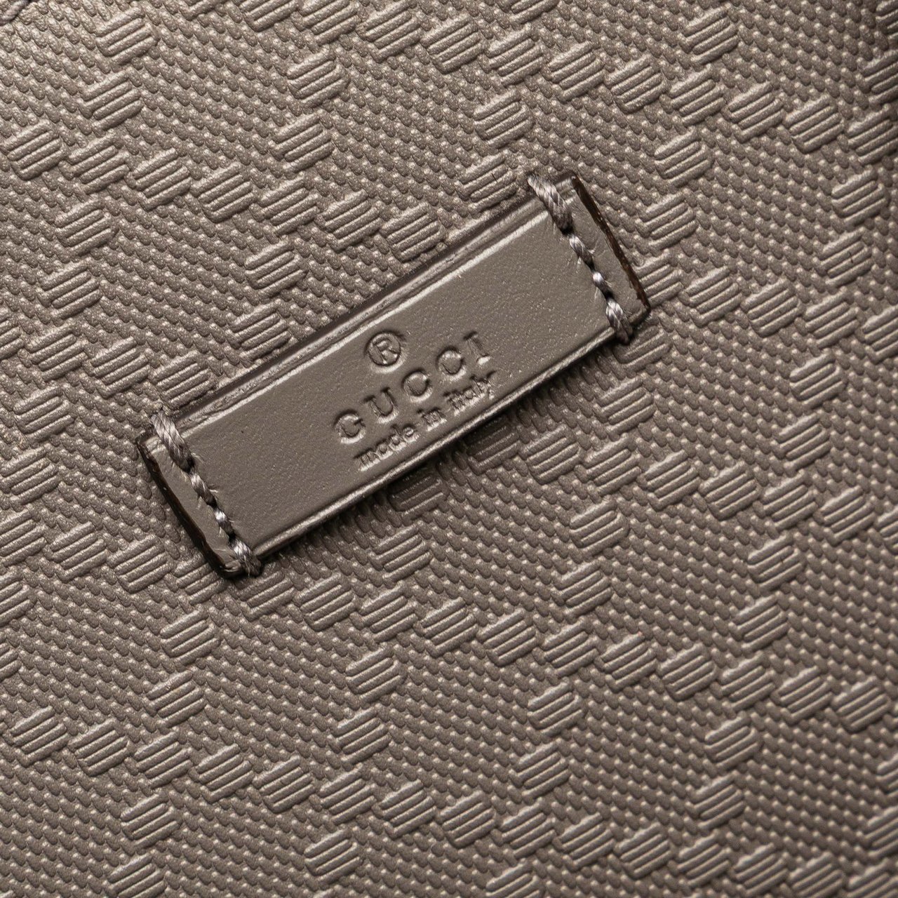 Gucci Diamante Leather Bright Hilary Lux Tote Grijs