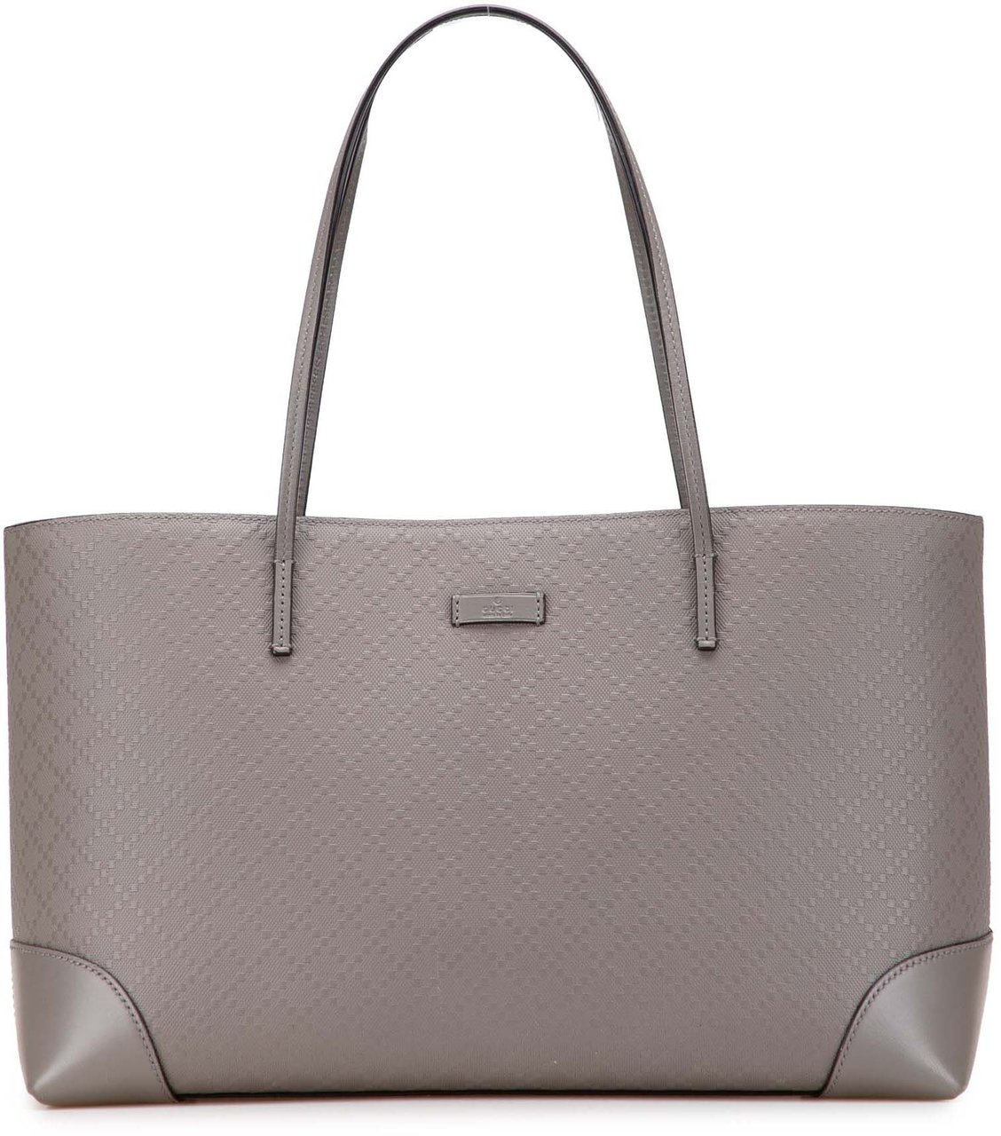 Gucci Diamante Leather Bright Hilary Lux Tote Grijs
