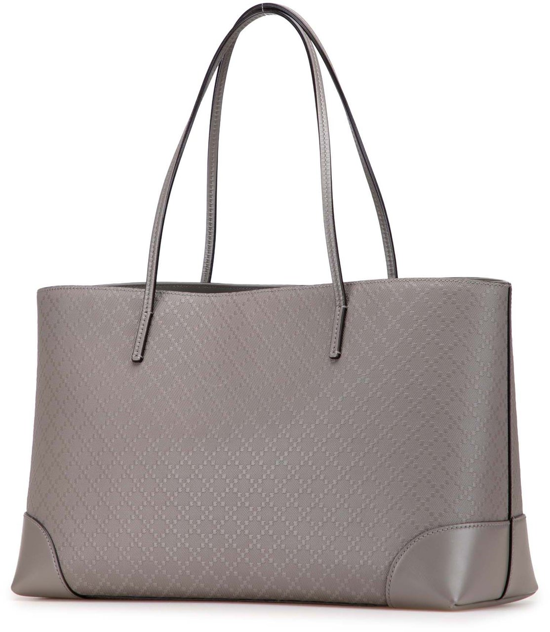 Gucci Diamante Leather Bright Hilary Lux Tote Grijs