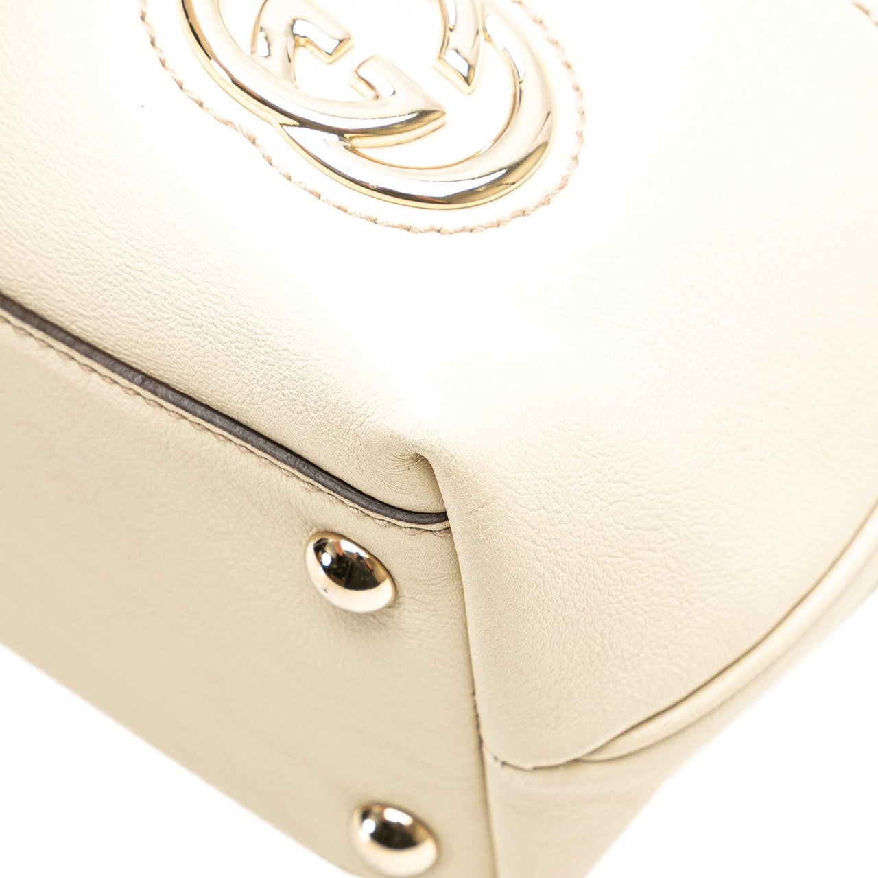 Gucci GG Canvas Britt Tote Bruin