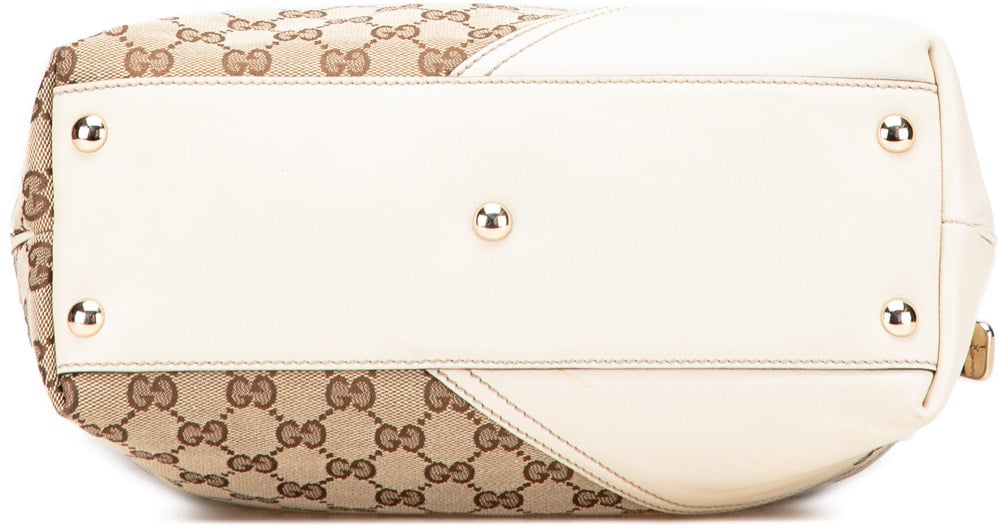 Gucci GG Canvas Britt Tote Bruin
