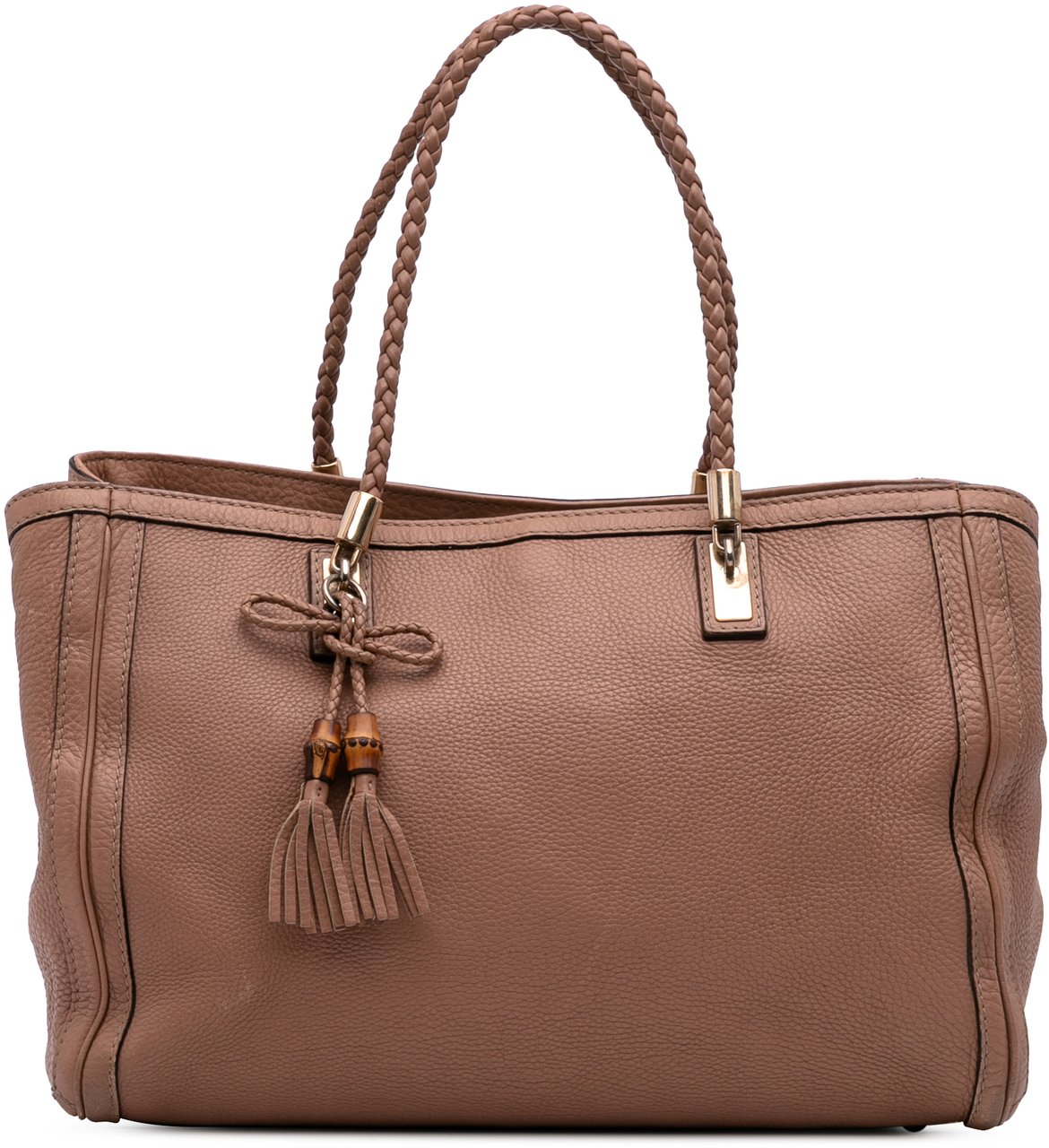 Gucci Medium Leather Bella Tote Roze