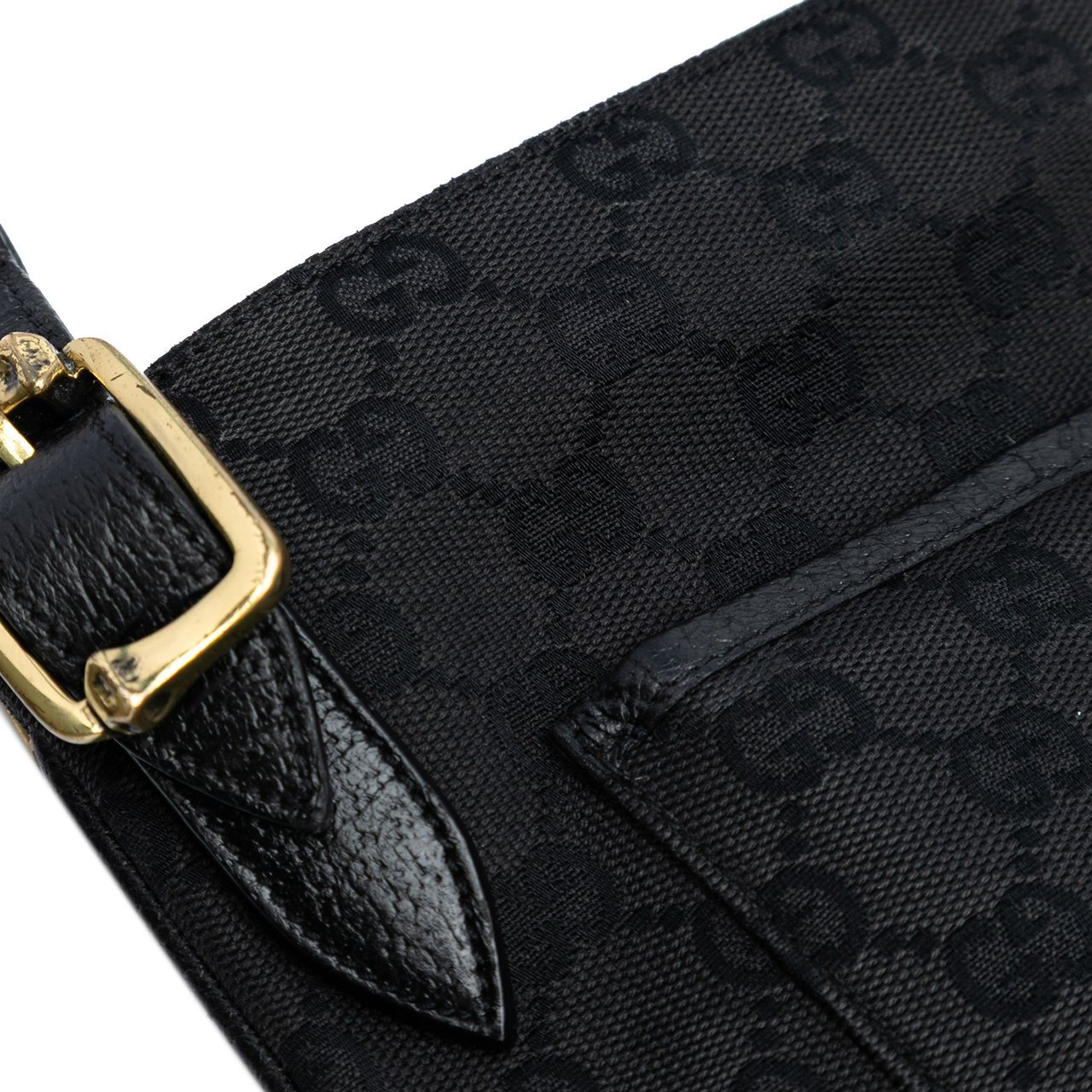 Gucci GG Canvas Crossbody Zwart
