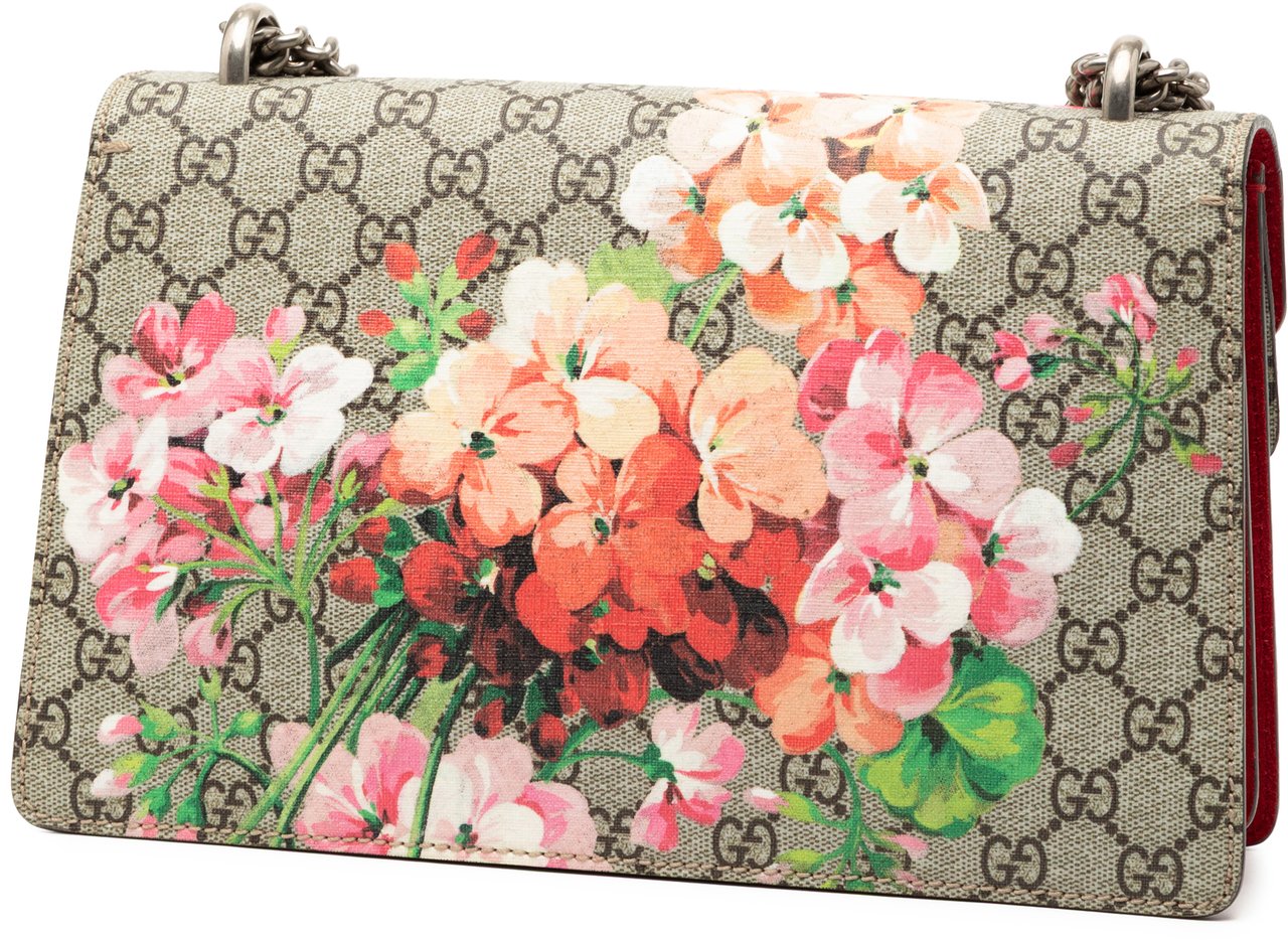 Gucci Small GG Supreme Blooms Dionysus Shoulder Bag Bruin