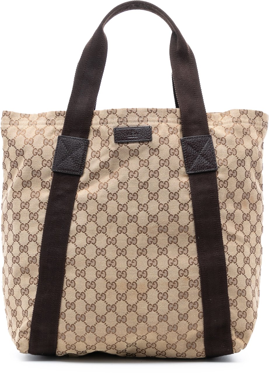 Gucci GG Canvas Tote Bruin