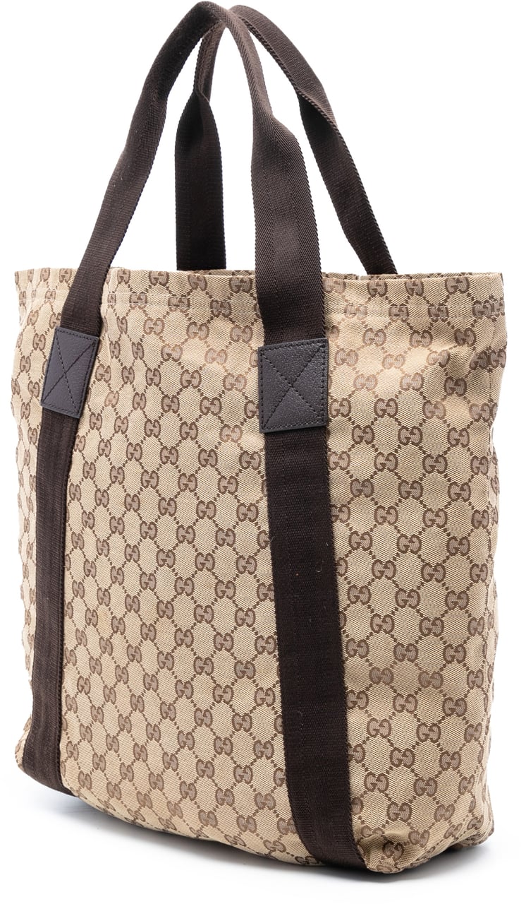 Gucci GG Canvas Tote Bruin