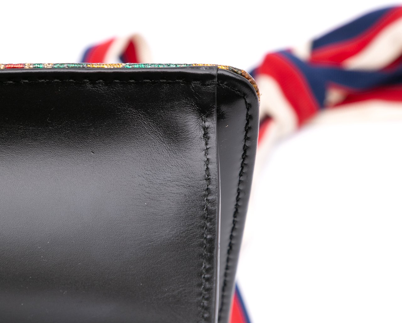 Gucci Small Canvas Brocade Sylvie Satchel Goud