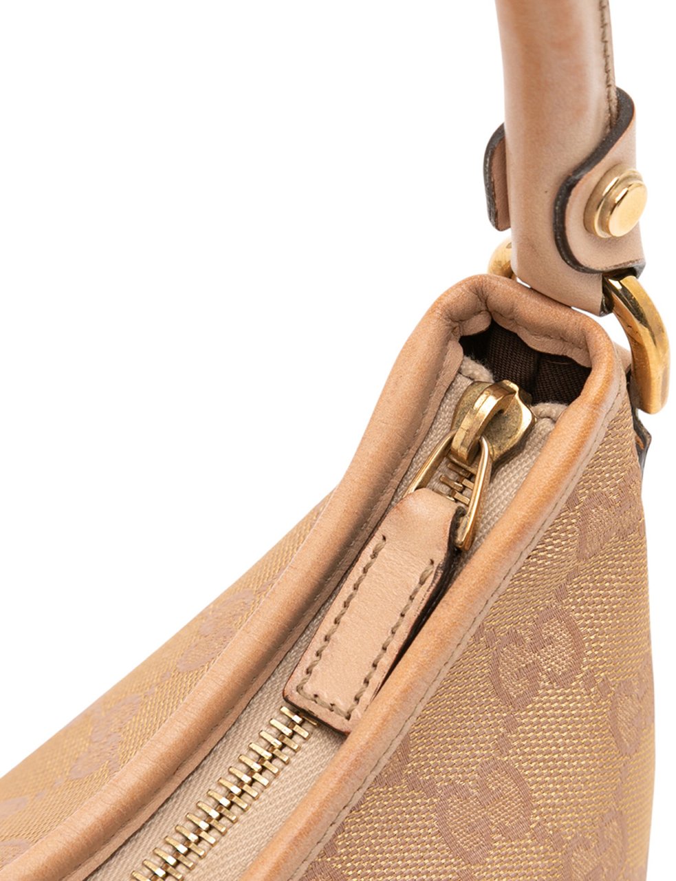 Gucci GG Canvas Abbey D Ring Shoulder Bag Bruin