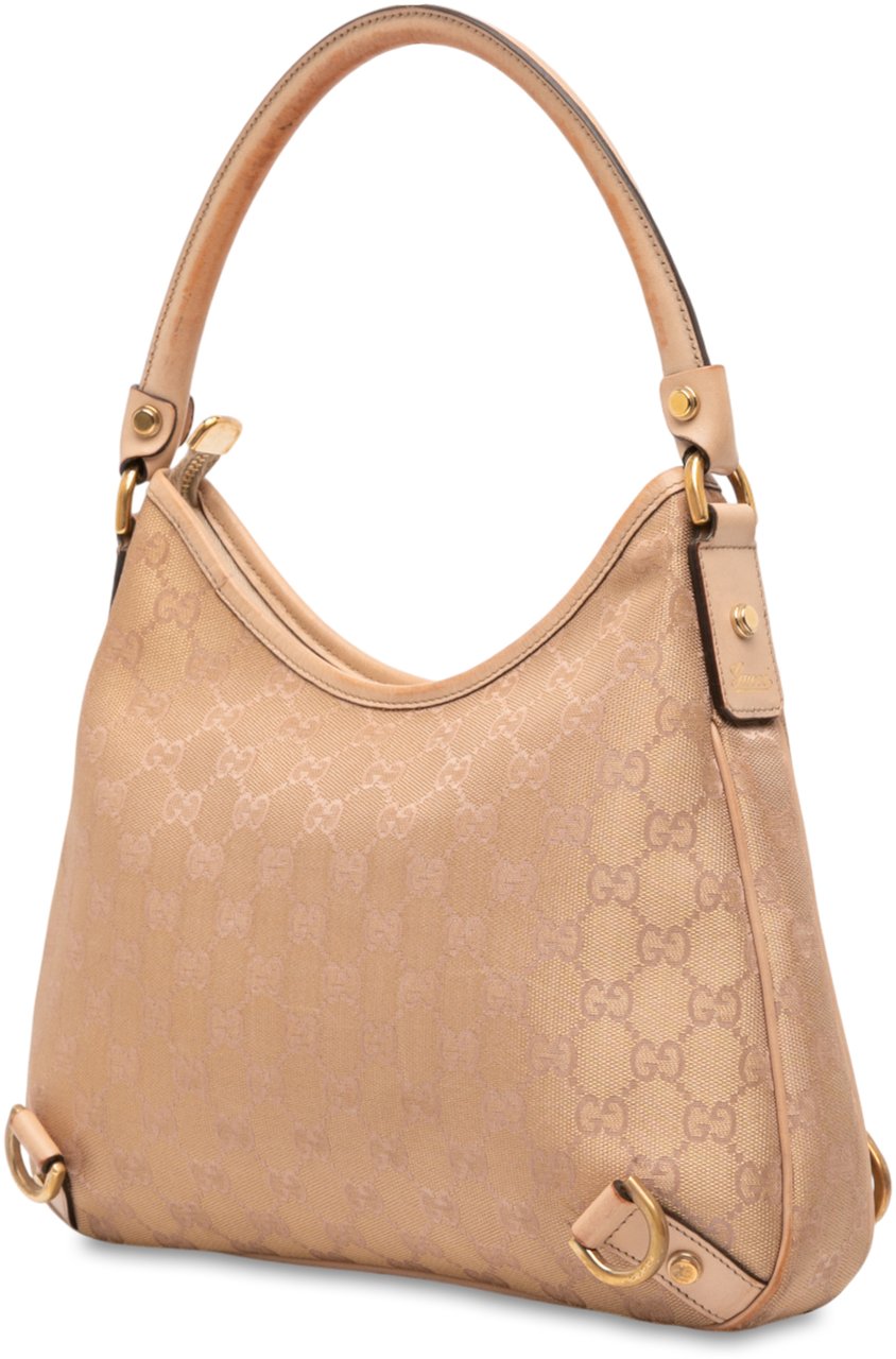 Gucci GG Canvas Abbey D Ring Shoulder Bag Bruin