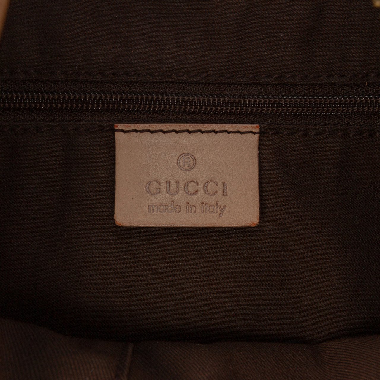 Gucci GG Canvas Abbey D Ring Shoulder Bag Bruin