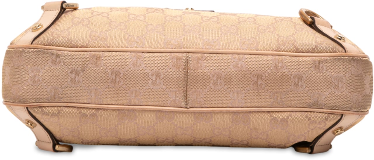 Gucci GG Canvas Abbey D Ring Shoulder Bag Bruin