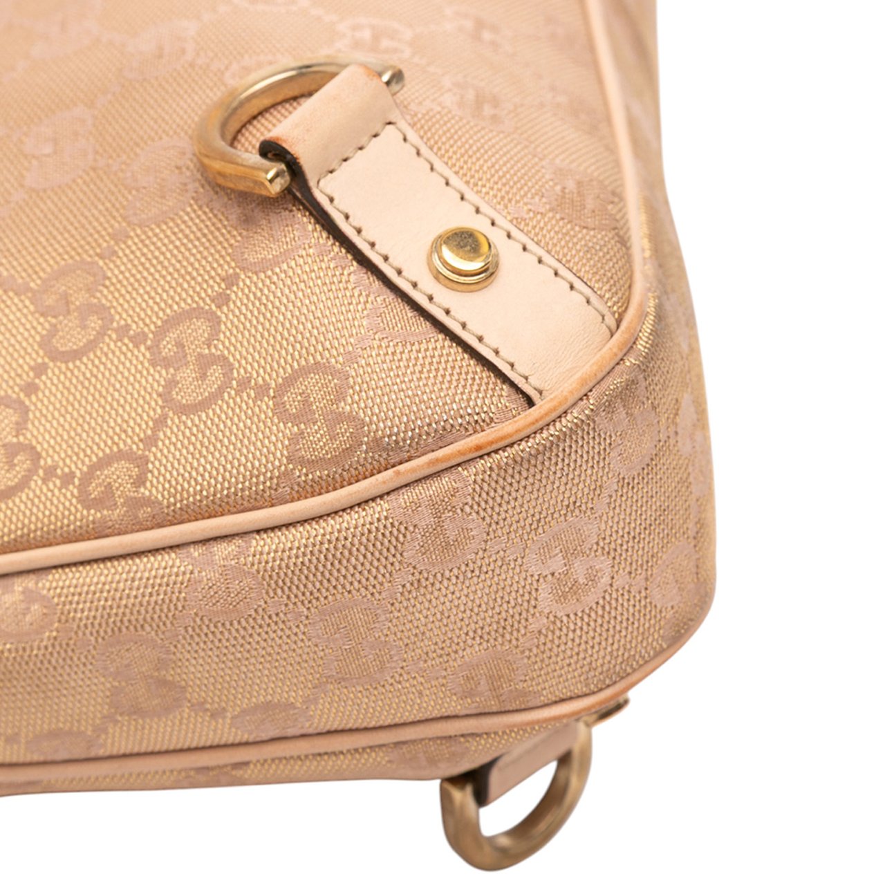 Gucci GG Canvas Abbey D Ring Shoulder Bag Bruin