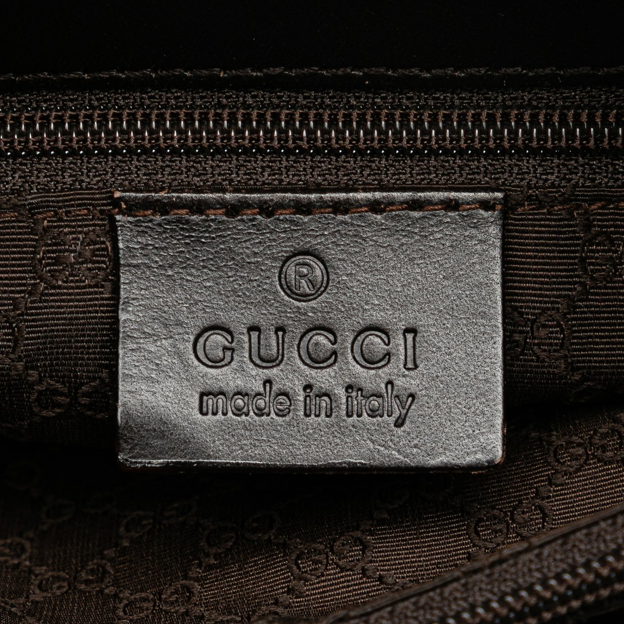 Gucci Canvas Web Shoulder Bag Bruin