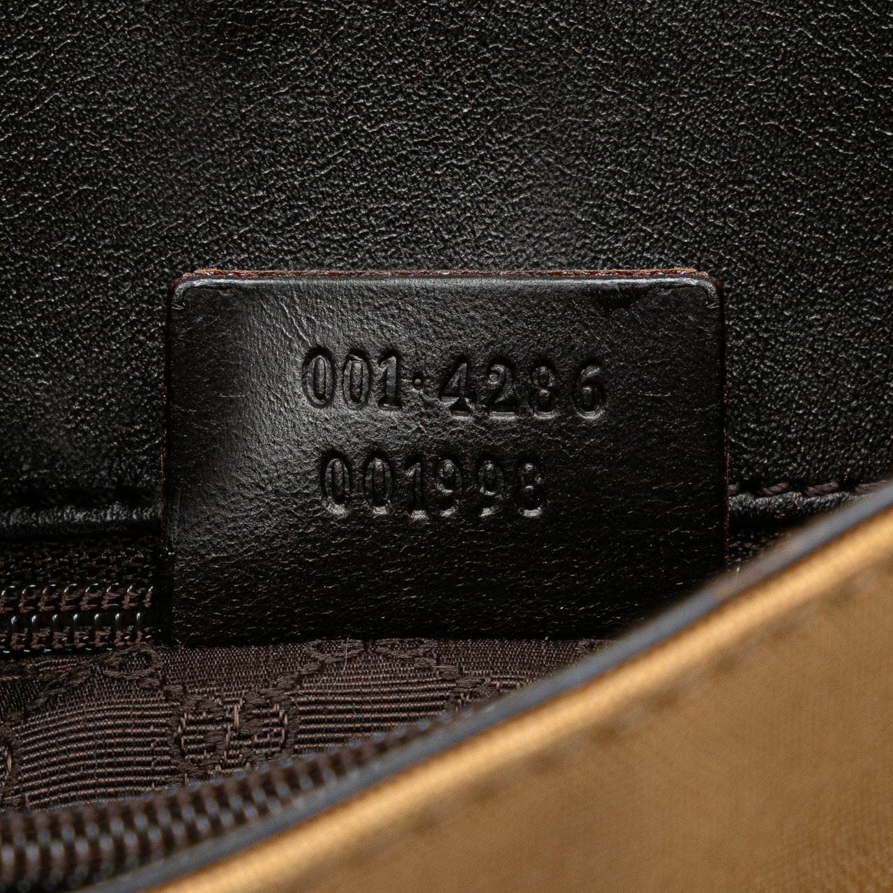 Gucci Canvas Web Shoulder Bag Bruin