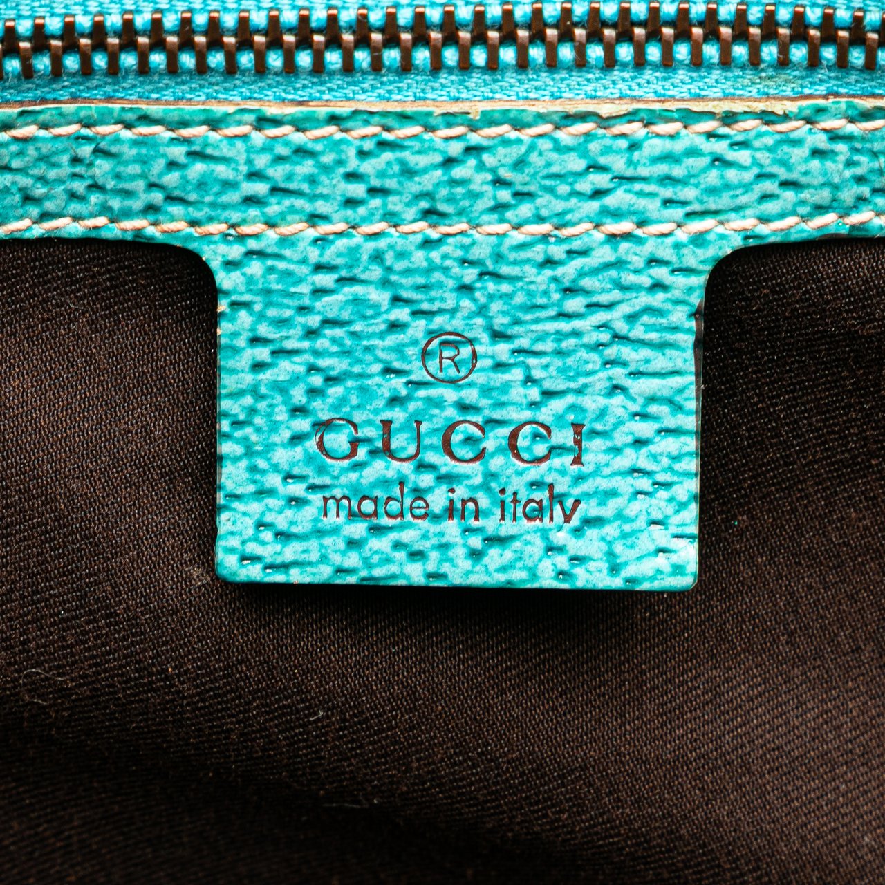 Gucci GG Canvas Bamboo Studded Hobo Bruin