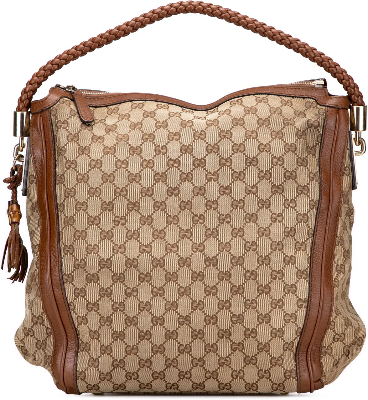 Gucci Large GG Canvas Bella Tote Bruin