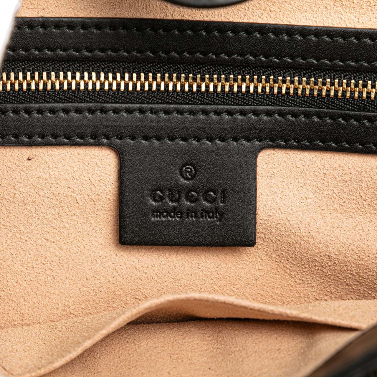 Gucci Small GG Supreme Bees Soft Tote Bruin