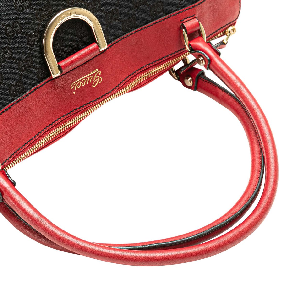 Gucci GG Canvas Abbey D Ring Tote Zwart