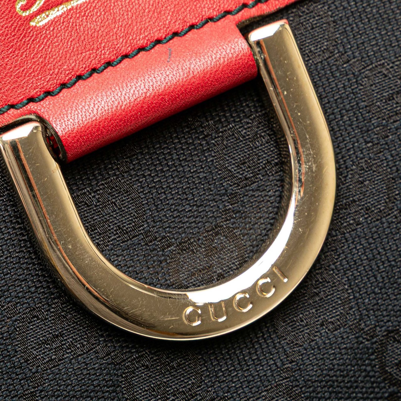 Gucci GG Canvas Abbey D Ring Tote Zwart