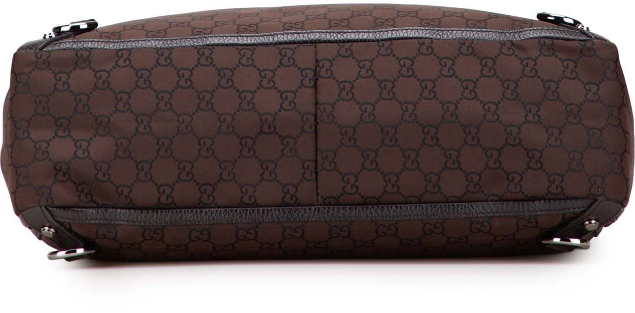 Gucci GG Nylon Abbey D Ring Tote Bruin