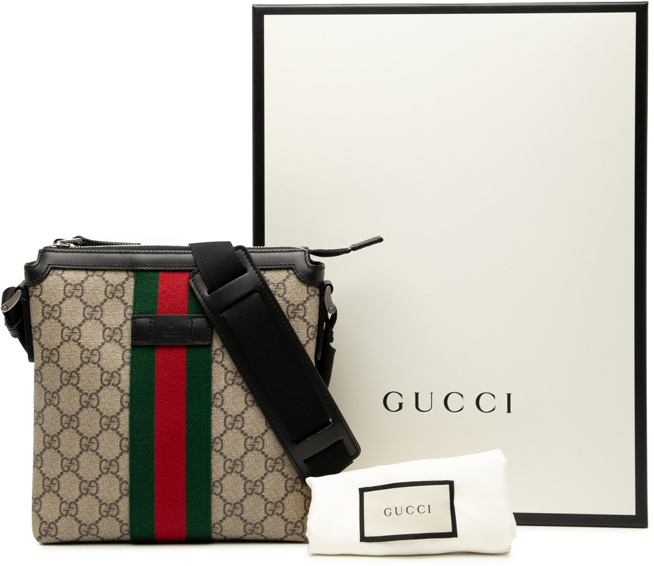 Gucci GG Supreme Web Crossbody Bruin