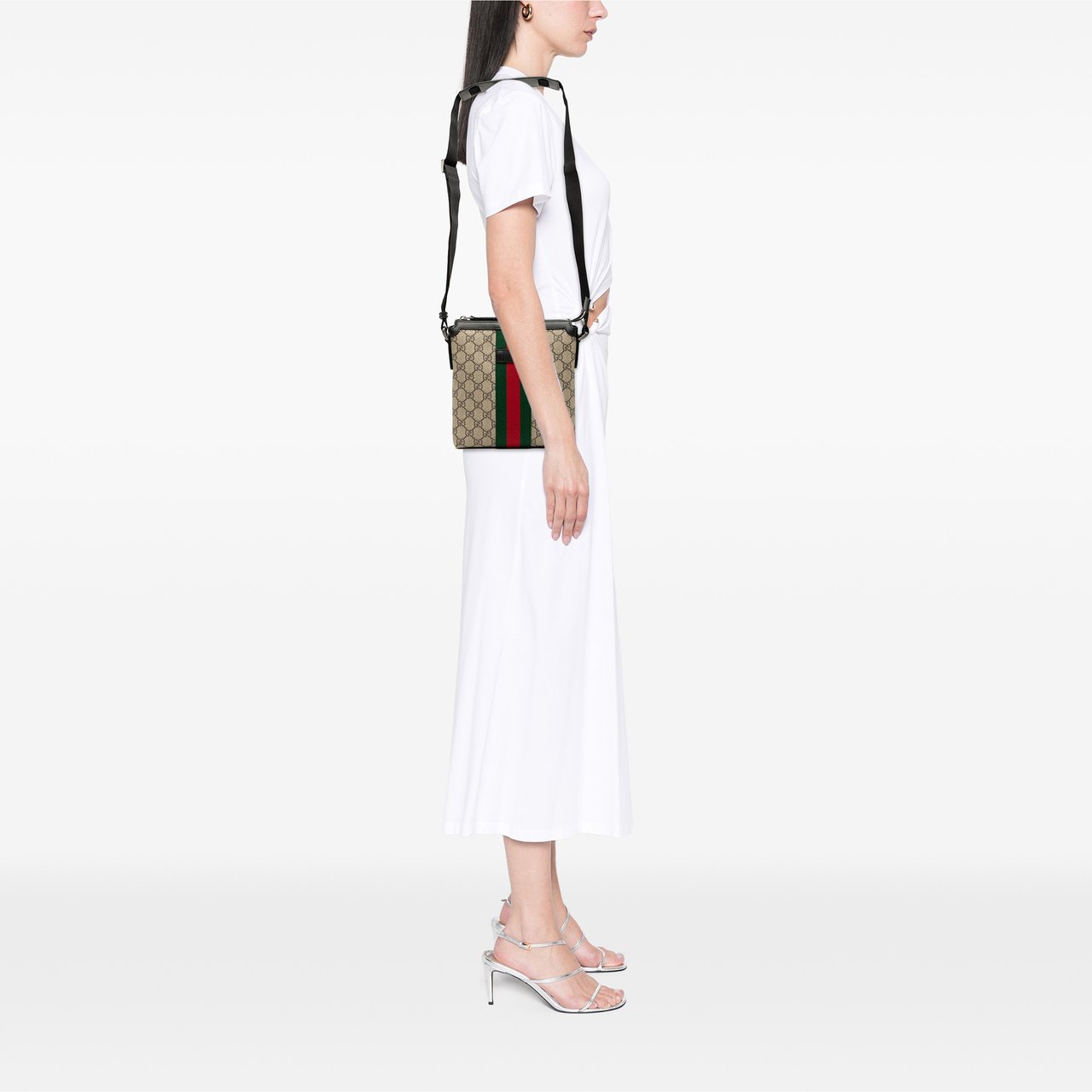 Gucci GG Supreme Web Crossbody Bruin