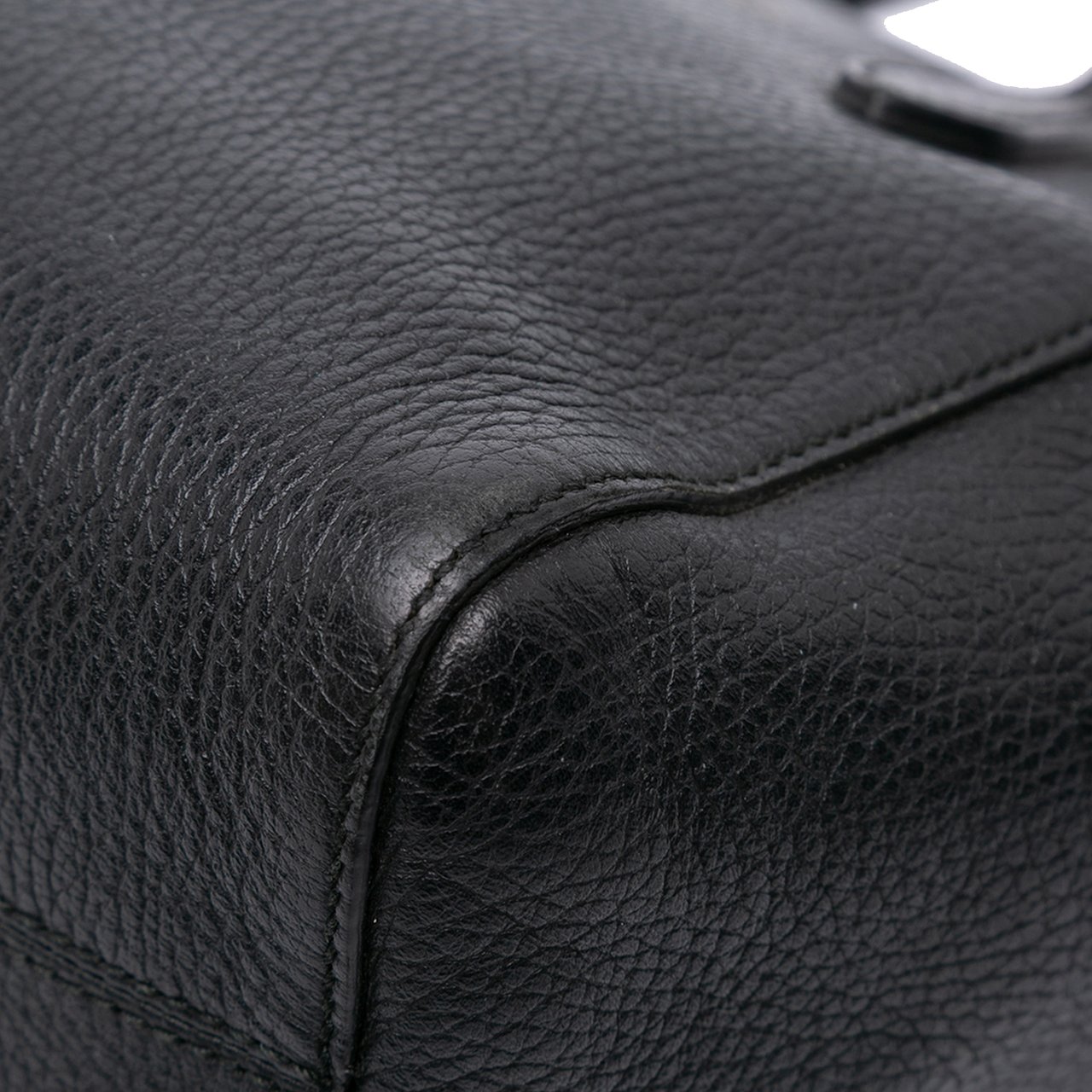 Gucci Mini Leather Swing Satchel Zwart