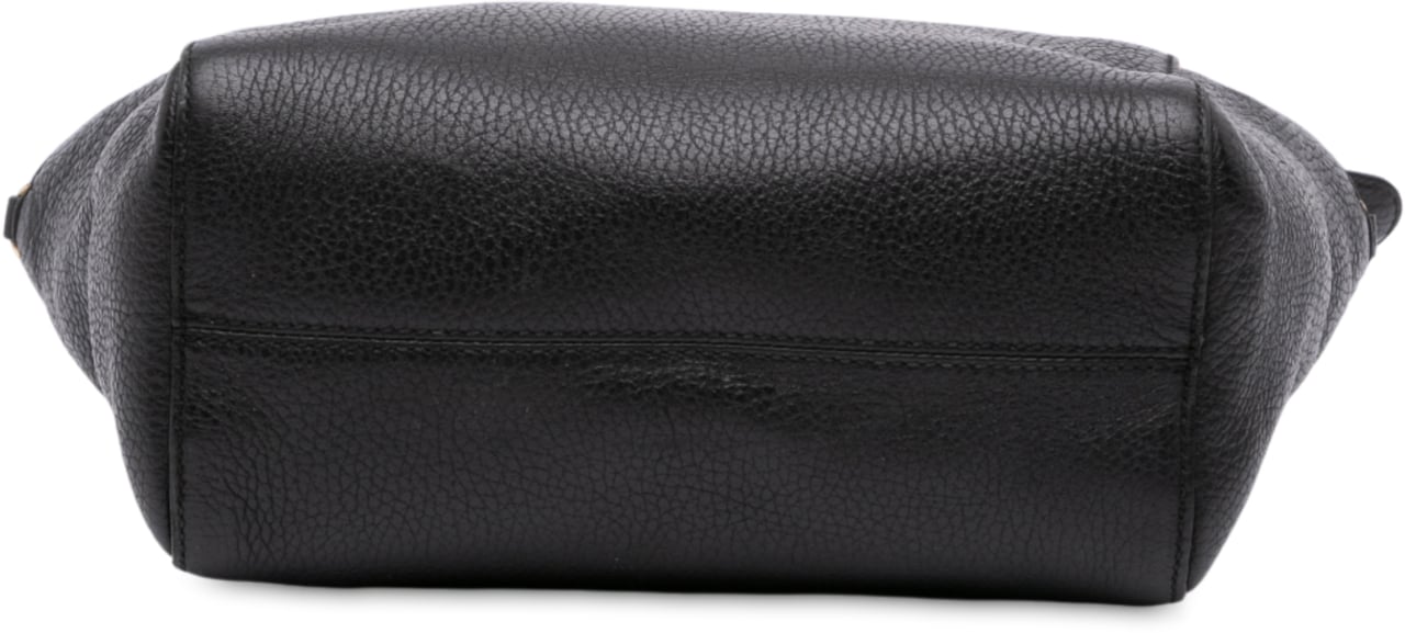 Gucci Mini Leather Swing Satchel Zwart